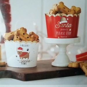 Christmas dog print baking cups 50 pieces
